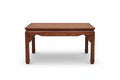 Mueblespacioq Mesa de Comedor de Madera de Palo de Rosa Maciza, Estilo Clásico Chino, 140 x 80 x 75 cm, Acabado Natural Brillante